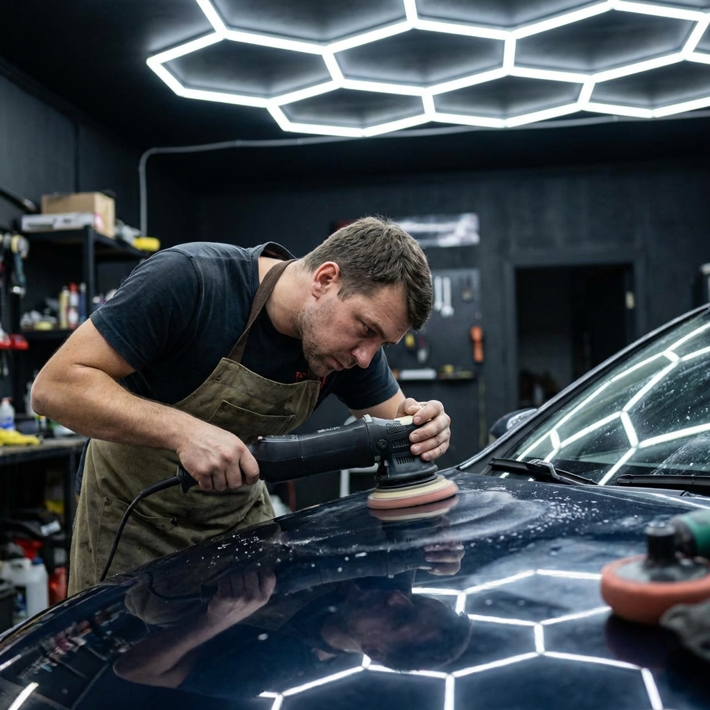 Polerowanie lakieru Moto Space